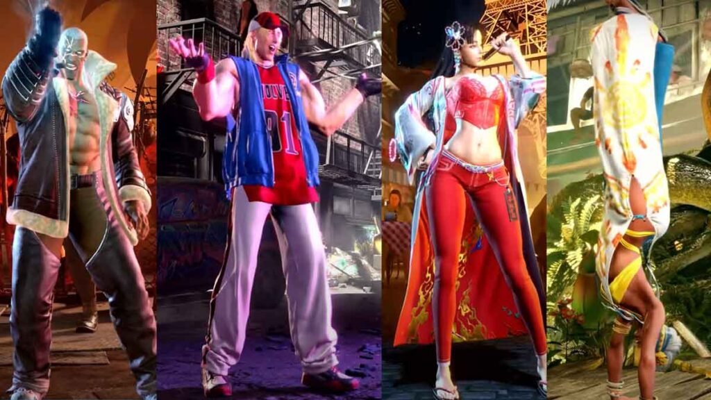 M.Bison ,Terry ,Mai & Elena in their new Costumes