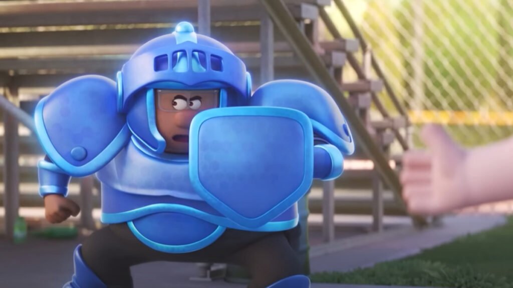 Frank in his Blue Armor
