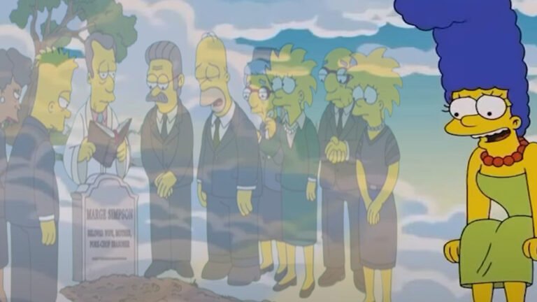 Marge Simpson Watching from Heaven