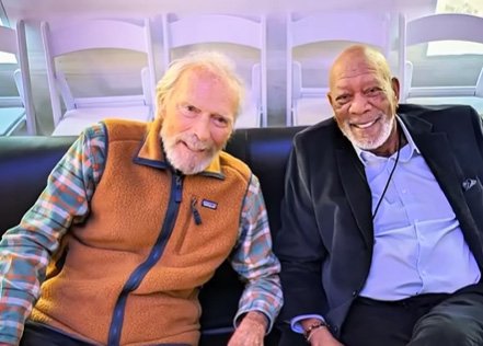 Clint Eastwood with Morgan Freeman