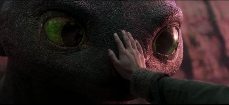 Hiccup reaches out to Toothless in How to Train Your Dragon Live Action