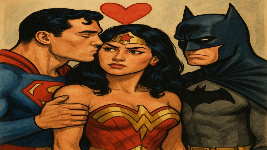 Superman ,Wonder Woman and Batman from DC universe