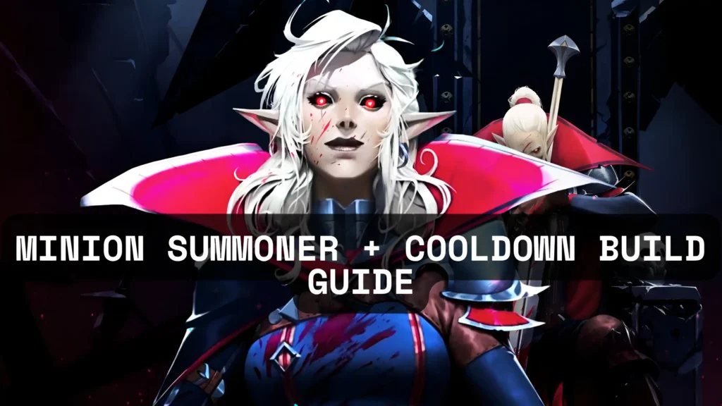 A vampire in V Rising summoning undead minions during battle using ultimate ability.