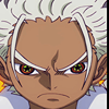 Seraphim S-Hawk holding a sword with black wings and glowing eyes, resembling Mihawk.