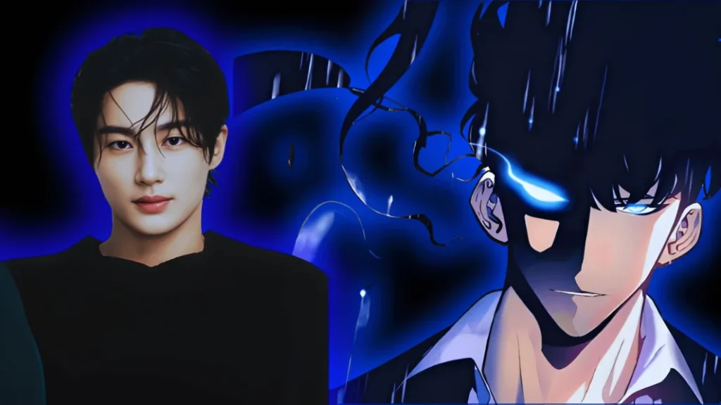 Byeon Woo-seok as Sung Jin-woo surrounded by shadows in Netflix’s Solo Leveling live-action series