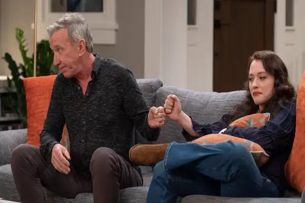 Tim Allen and Kat Dennings's Fist Bump in Shifting Gears