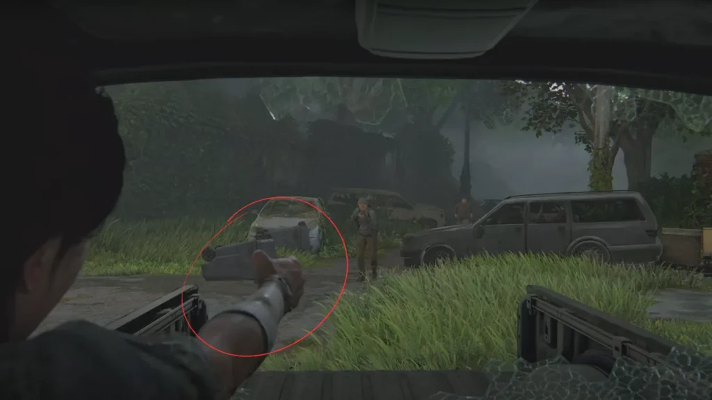 Ellie without her pistol during the Hillcrest section due to bug in The Last of Us Part 2 Remastered