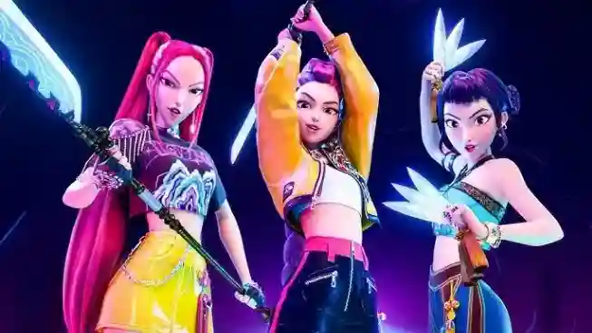 Mira-Rumi-Zoey-in-kpop-Demon-Hunters