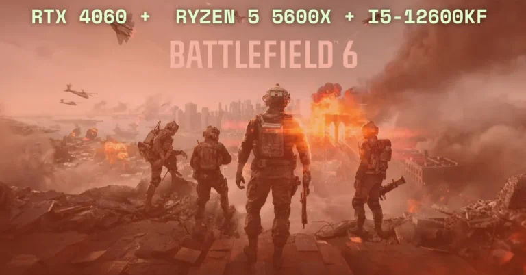 Battlefield 6 gameplay running on RTX 4060 and Intel i5-12600KF in Conquest mode.