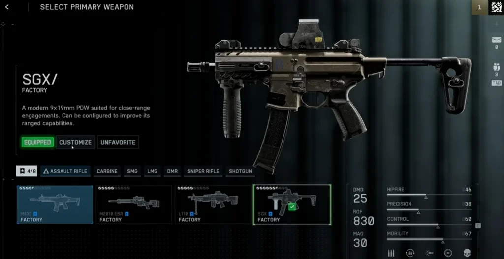 SGX SMG in Battlefield 6 beta in close quarters action